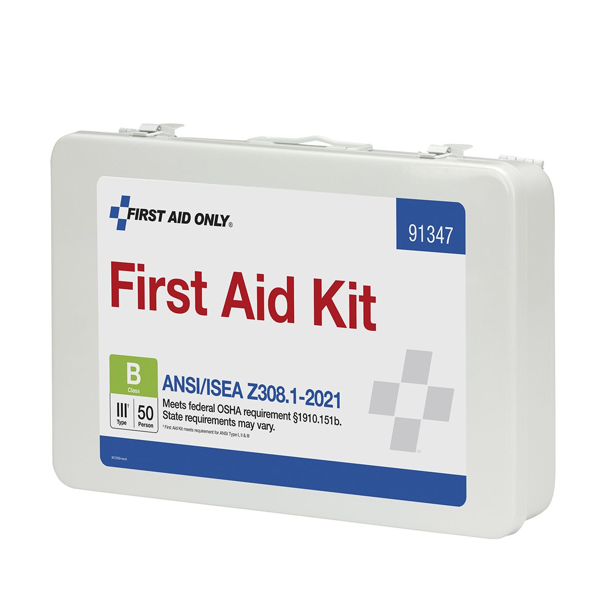 First Aid Only ANSI B 50 Person Metal ANSI 2021 Compliant First Aid Kit from GME Supply