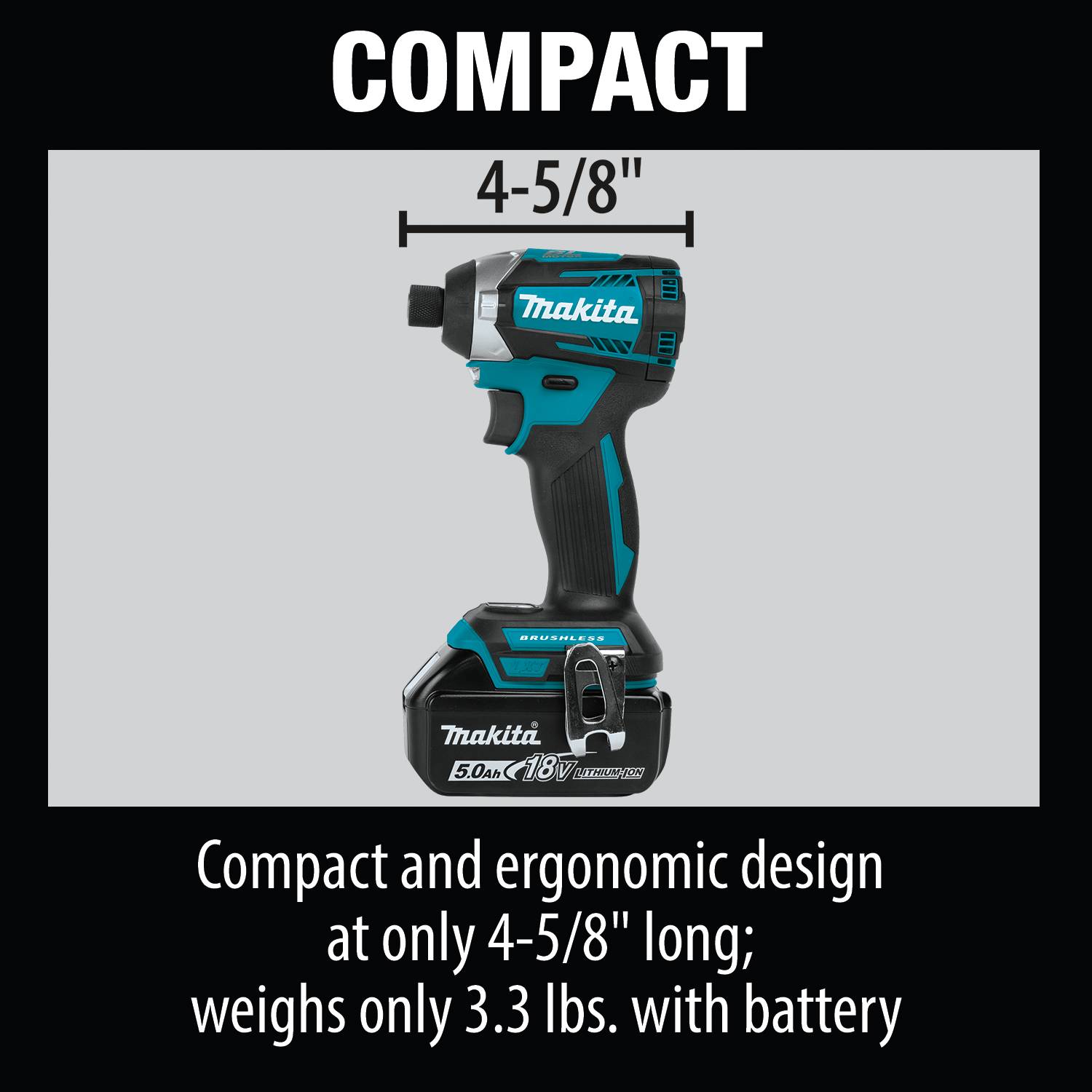 Makita 18V LXT Brushless Cordless Quick-Shift Mode 3-Speed Impact Driver Kit from GME Supply