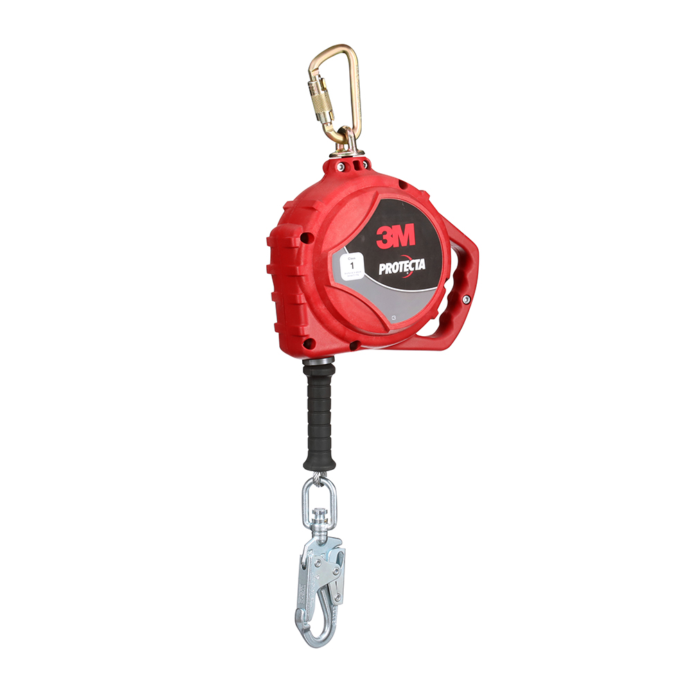 3M Protecta Self-Retracting Lifeline 3590036, Galvanized Cable, Steel Swivel Snap Hook, 33ft., Class 1, ANSI from GME Supply