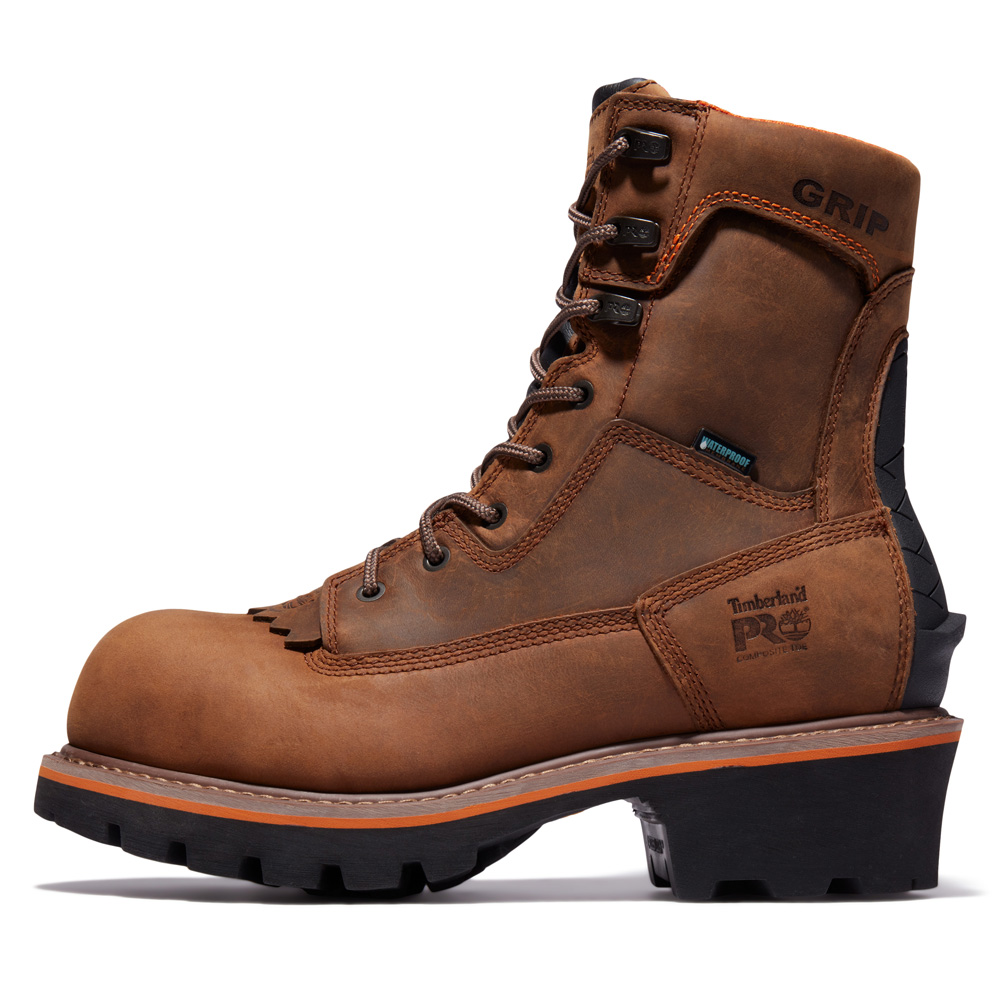 Timberland PRO Men's Evergreen Logger Composite Toe Waterproof Work Boots from GME Supply