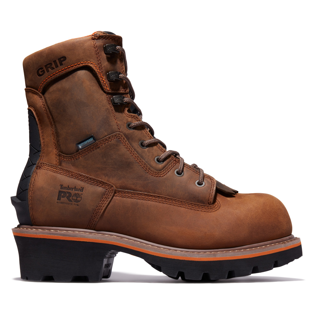 Timberland PRO Men's Evergreen Logger Composite Toe Waterproof Work Boots from GME Supply