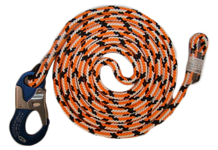 At-Height Braided Safety Blue Single Positioning Lanyard from GME Supply