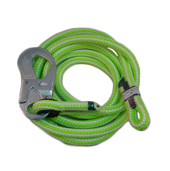 At-Height Braided Safety Blue Single Positioning Lanyard from GME Supply