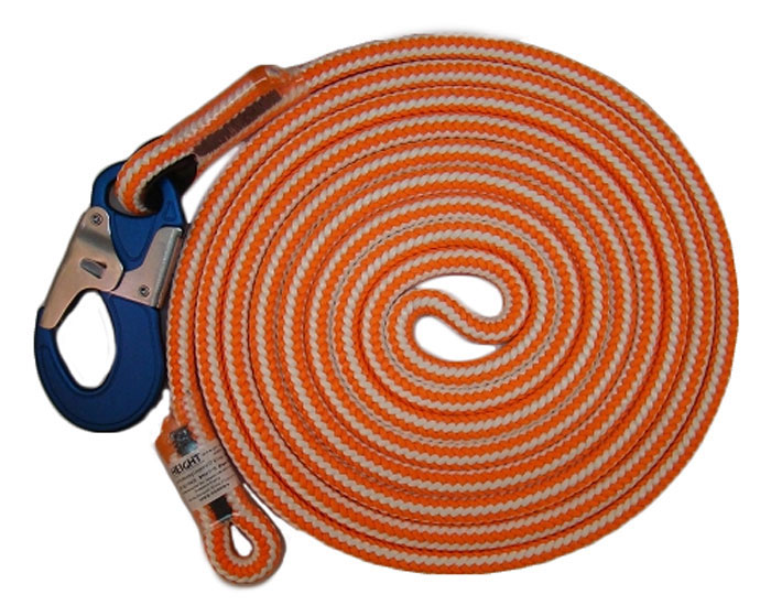 At-Height Braided Safety Blue Single Positioning Lanyard from GME Supply