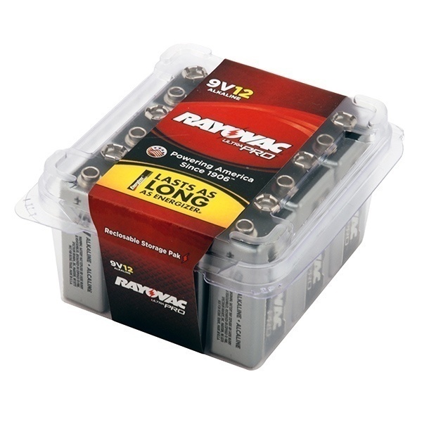 Rayovac Alkaline 9V Batteries (12 Pack) from GME Supply