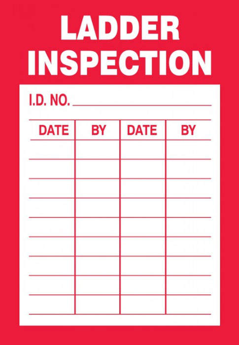 Accuform Signs Adhesive Ladder Inspection Sticker (5 Pack) from GME Supply