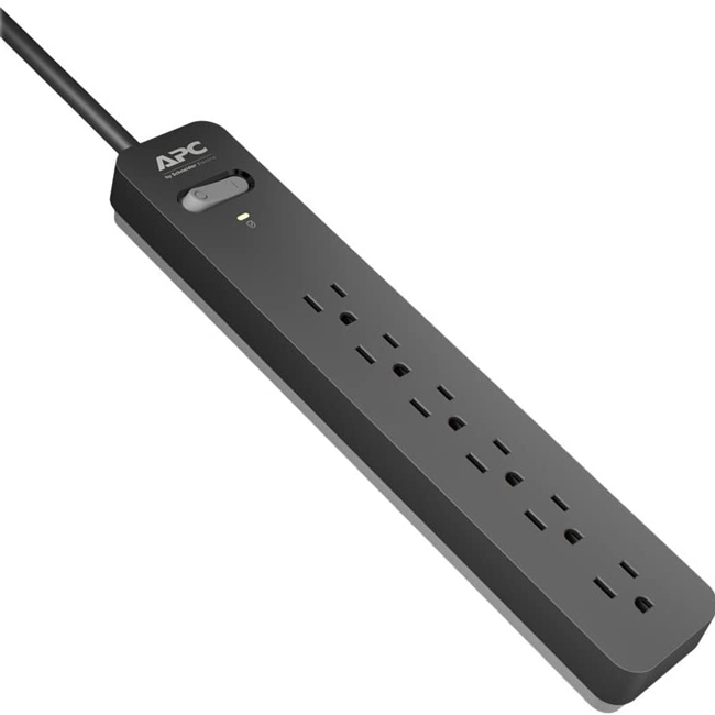 APC 6-Outlet Surge Protector Power Strip from GME Supply