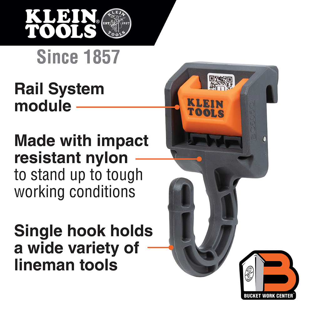 Klein Tools Hook Rail Module for Klein Bucket Work Center from GME Supply