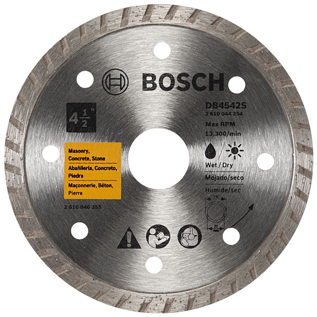 Bosch 4.5 Inch Turbo Rim Diamond Blade from GME Supply