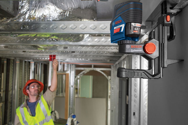 Bosch 12V Max Connected Cross-Line Laser with Plumb Points from GME Supply