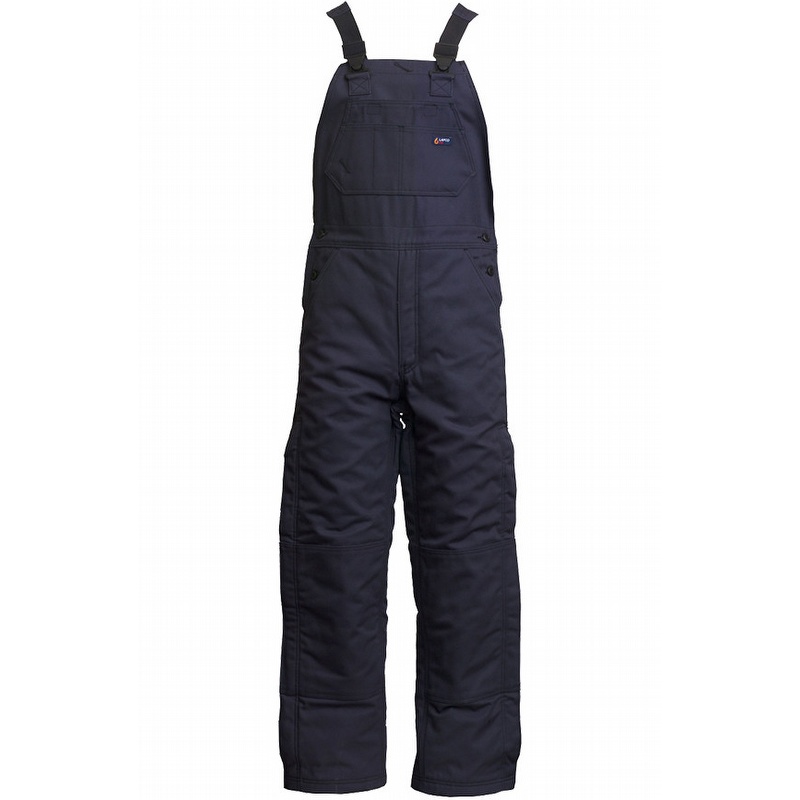 Lapco FR Cotton Duck Insulated Bib Overalls Navy from GME Supply