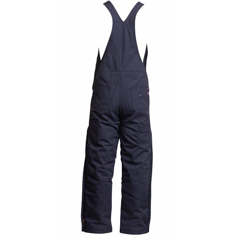 Lapco FR Cotton Duck Insulated Bib Overalls Navy from GME Supply