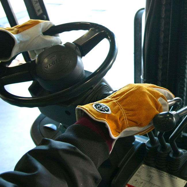 Black Stallion 97K Series Versatile Grain Cowhide Palm Drivers Gloves with Kevlar Stitching  from GME Supply