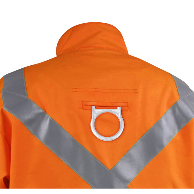 Black Stallion Safety Welding Jacket with FR Reflective Tape, Safety Orange from GME Supply