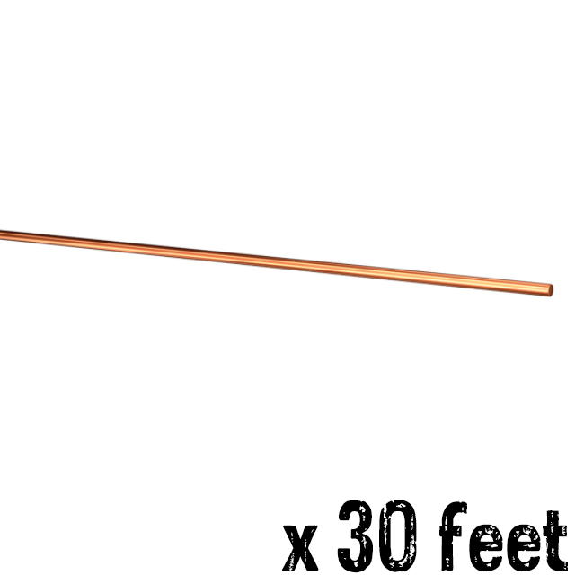 Copper Solid Bare Copper Wire 2 AWG x 30 Feet from GME Supply