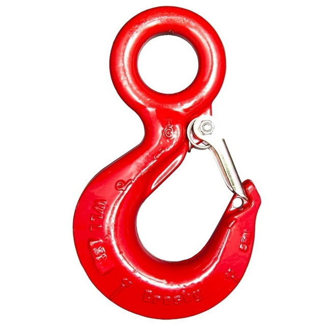 Crosby L-320CN Eye Hoist Hook with Latch from GME Supply