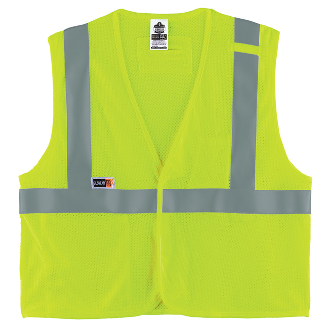 Ergodyne GloWear Hi-Vis FR Modacrylic Mesh Safety Class 2 Type R Vest from GME Supply