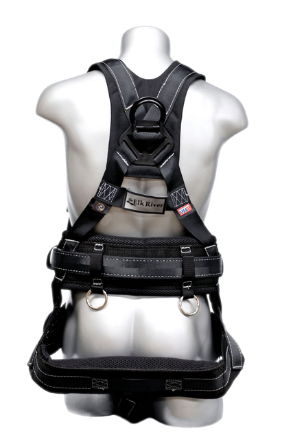 Elk River Peregrine Platinum Tower Harness with Aluminum and Steel D-Rings from GME Supply