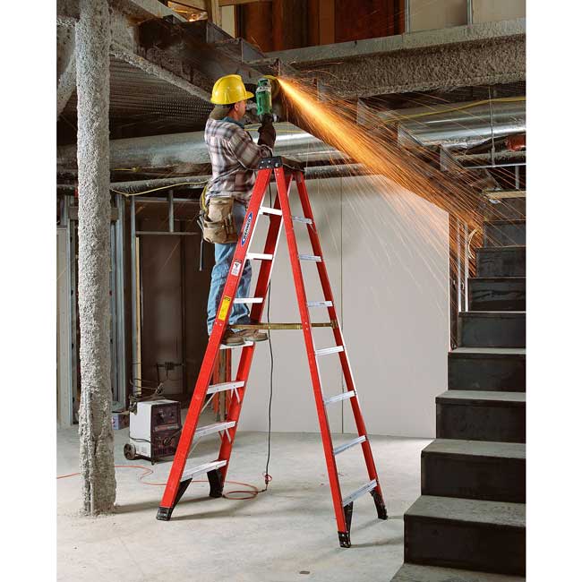 Werner Type 1AA Fiberglass Step Ladders from GME Supply