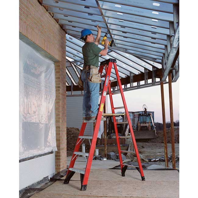 Werner Type 1AA Fiberglass Step Ladders from GME Supply