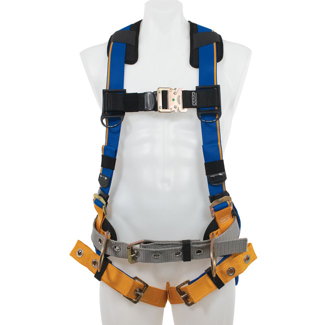 Werner Blue Armor Construction Back and Hip D-Rings Harness from GME Supply