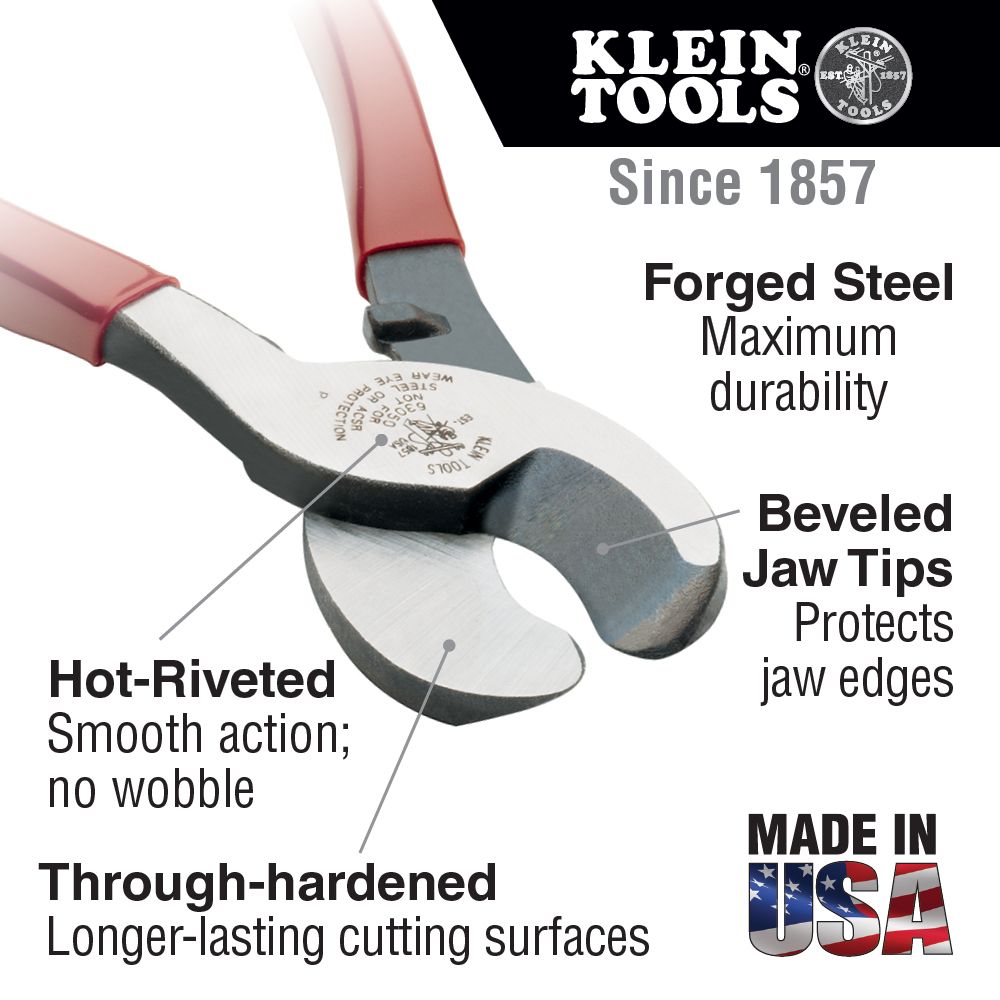 Klein Tools Journeyman J63050 High-Leverage Cable Cutter from GME Supply