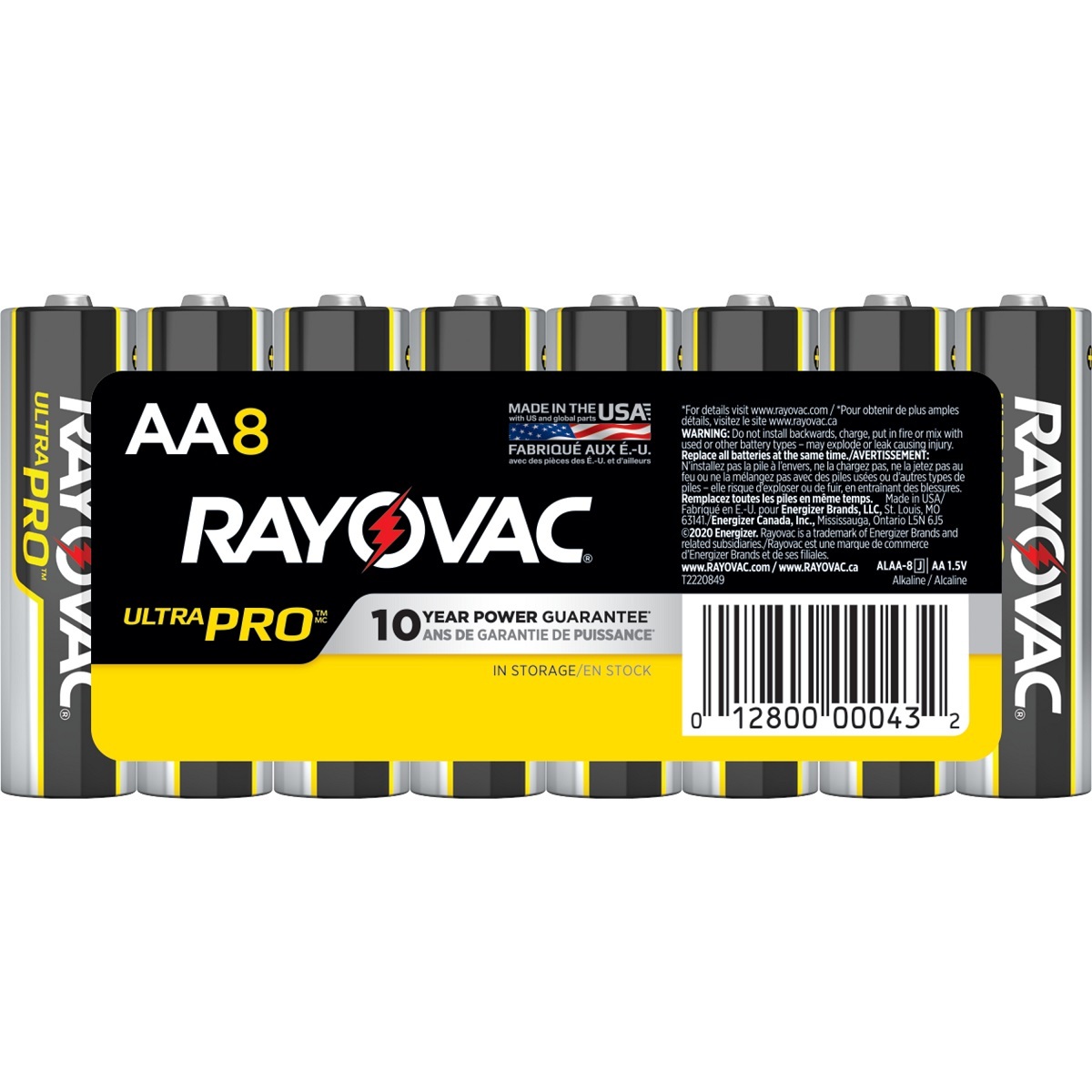 Rayovac Ultra Pro Industrial AA Alkaline Battery from GME Supply