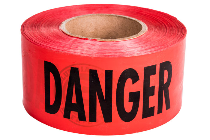 Columbia Safety "Danger" Barricade Tape - 3 Inch x 1000 Feet from GME Supply