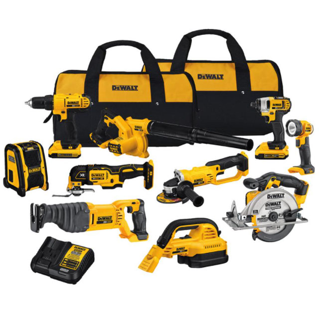 DeWALT 20V MAX 10 Tool Combo Kit from GME Supply