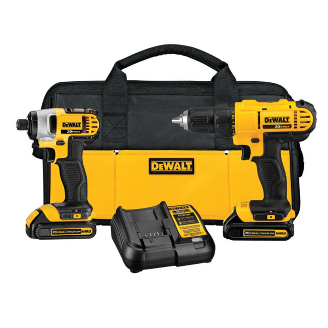 DeWALT 20V Max Cordless Drill Driver & Impact Driver Combo Kit from GME Supply