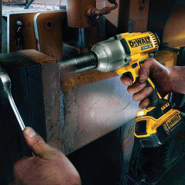 DeWALT 20V MAX XR High Torque 1/2 in Impact Wrench with Detent Pin Anvil Kit from GME Supply