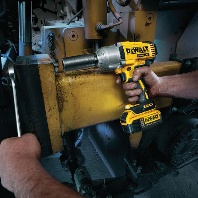 DeWALT 20V MAX XR High Torque 1/2 in Impact Wrench with Detent Pin Anvil Kit from GME Supply