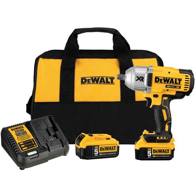 DeWALT 20V MAX XR High Torque 1/2 in Impact Wrench with Detent Pin Anvil Kit from GME Supply