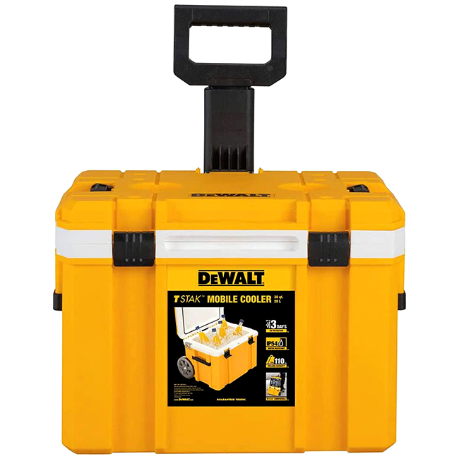 DeWALT TSTAK Deep Well Mobile Cooler with Long Handle from GME Supply