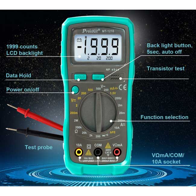 Eclipse Compact Digital Multimeter from GME Supply