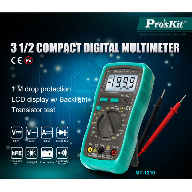 Eclipse Compact Digital Multimeter from GME Supply