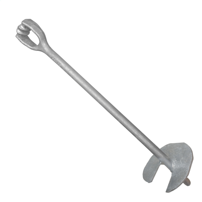 Galvanized Steel Earth Ground Screw Anchor from GME Supply