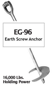 Galvanized Steel Earth Ground Screw Anchor from GME Supply