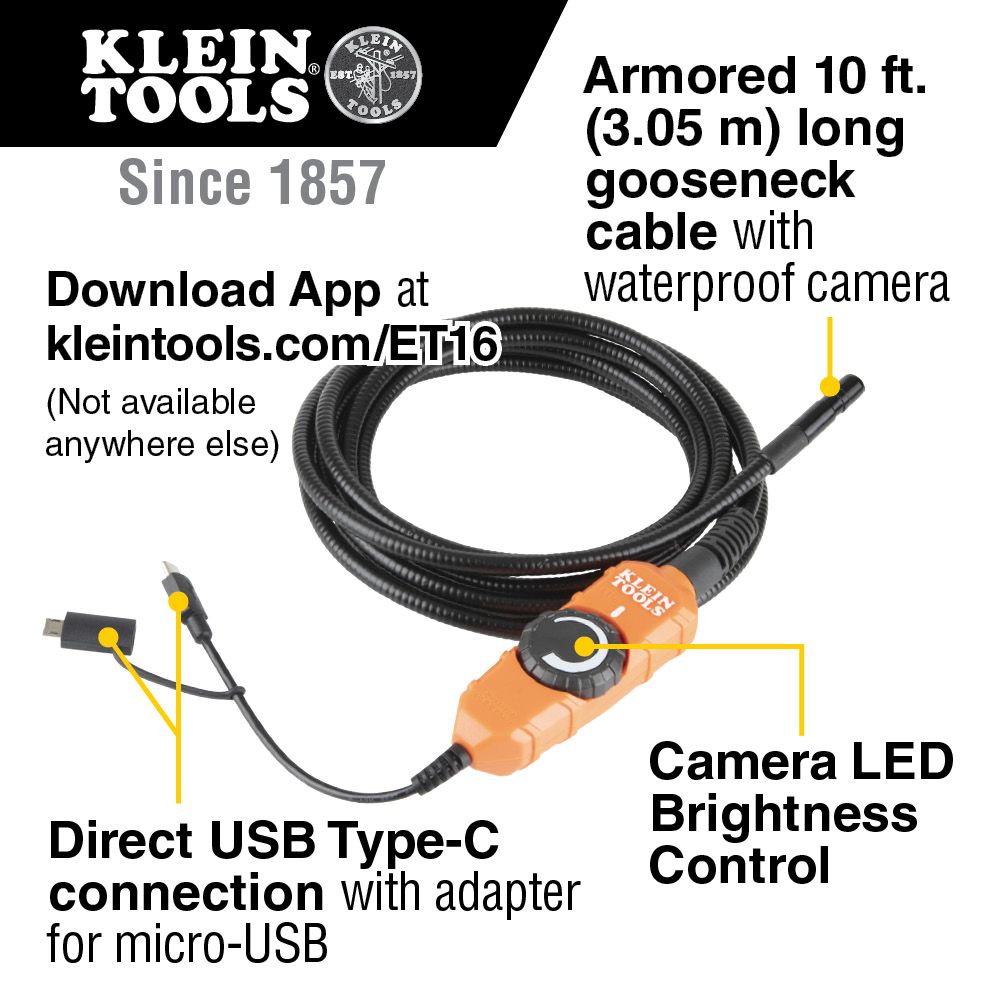 Klein Tools Borescope for Android Devices from GME Supply