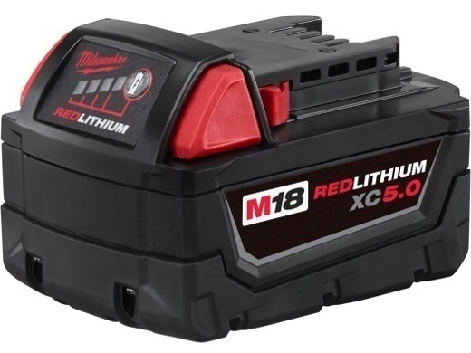 Milwaukee M18 REDLITHIUM XC5.0 Extended Capacity Battery (No Packaging) from GME Supply