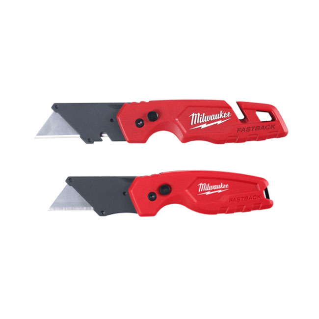 Milwaukee FASTBACK Folding Utility Knife Set from GME Supply