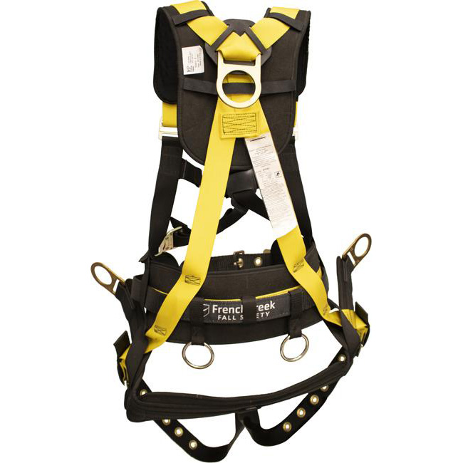 French Creek Full Body Fixed Suspension Harness with Hip D-Ring and Tongue Buckle Legs from GME Supply