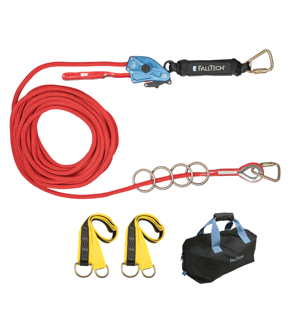 FallTech 4 Person Horizontal Lifeline Kit from GME Supply