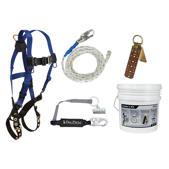 FallTech Roofer's Kit with 1 D-Ring Harness from GME Supply