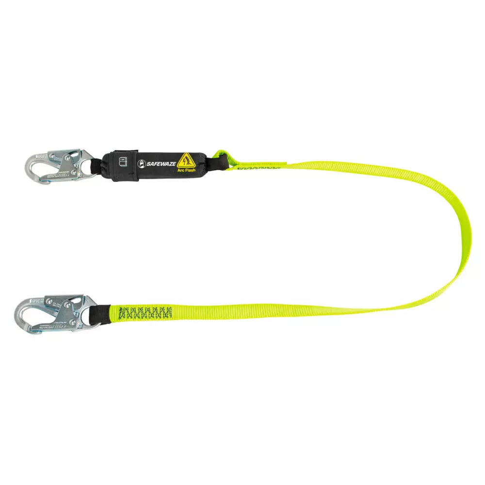 Safewaze Arc Flash 6 Foot Energy Absorbing Lanyard with Snap Hook from GME Supply