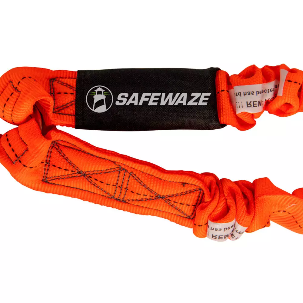 Safewaze VLINE 6 Foot Twin Leg Low-Profile Lanyard with Snap Hook from GME Supply