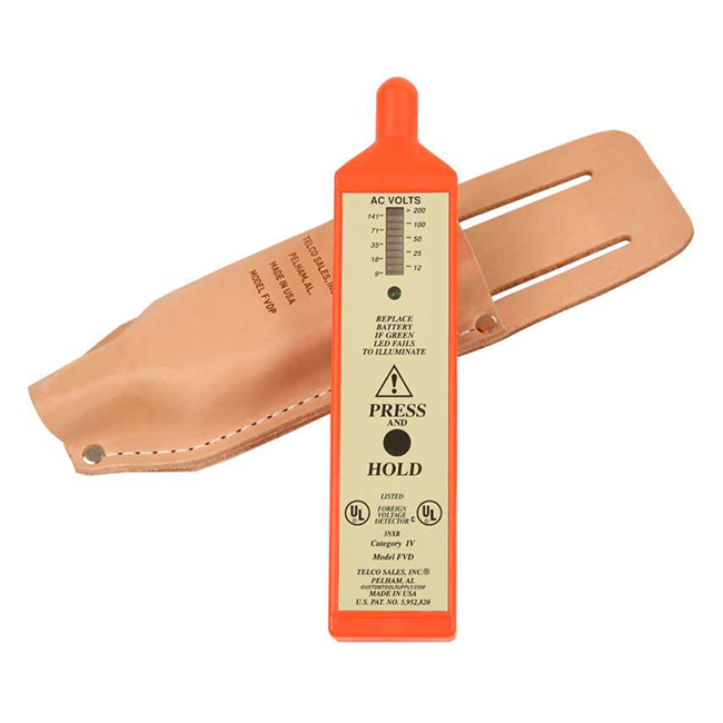 Telco Foreign Voltage Detector with Cap & Pouch from GME Supply