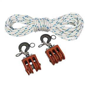 Chance Double and Triple Blocks with 150' Rope T4001258 from GME Supply