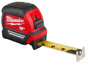 Milwaukee 35ft Compact Wide Blade Magnetic Tape Measure from GME Supply