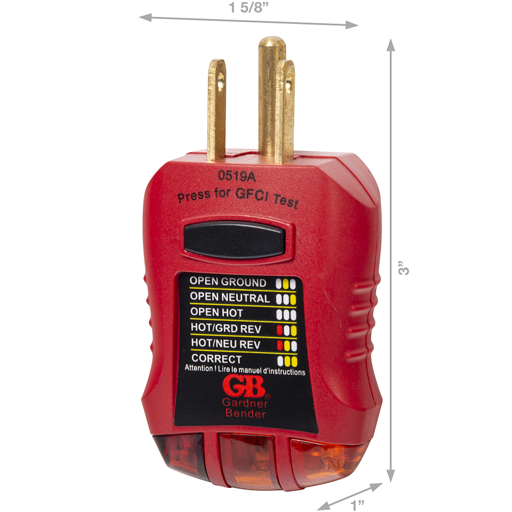 Gardner Bender Ground Fault Receptacle Tester and Circuit Analyzer from GME Supply